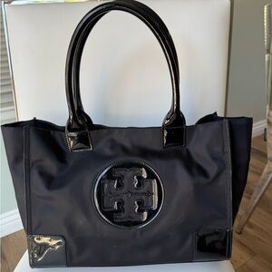 Tory Burch Ella Black Tote Bag